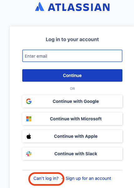 can't log in screenshot