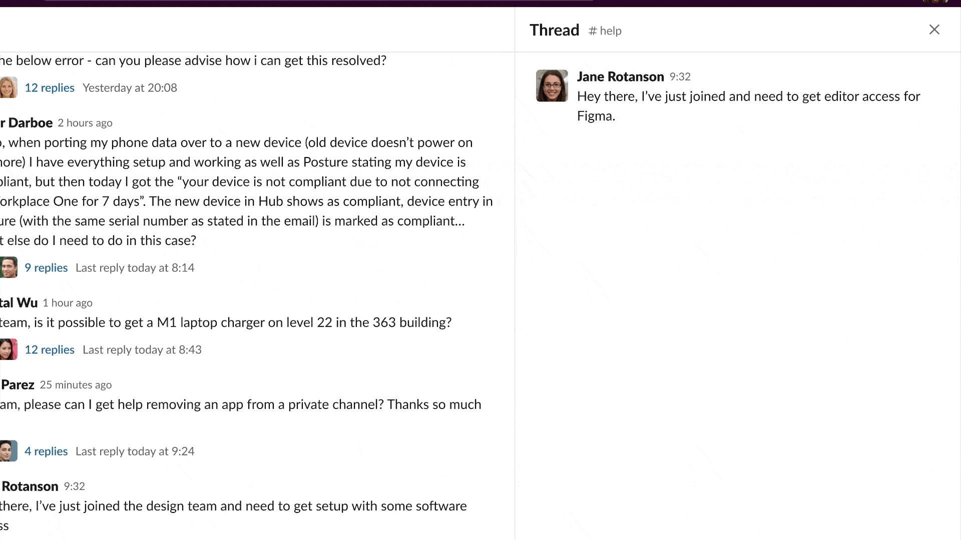 A Jira Service Management virtual agent (named Charlie) helping a teammate get access to software