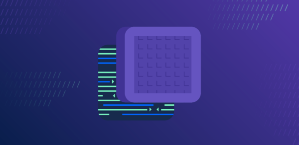 Abstract image involving computer code